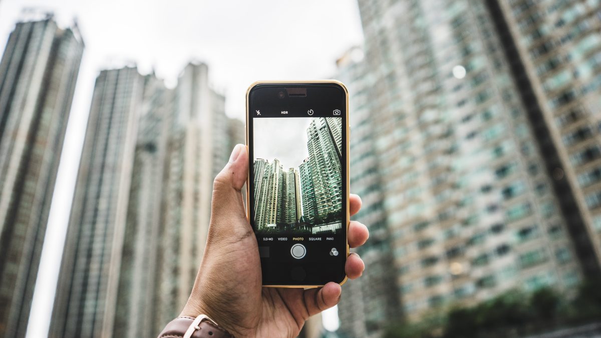 iPhone à l'extérieur