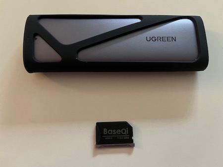 Boitier M.2 avec SSD et adaptateur BaseQi